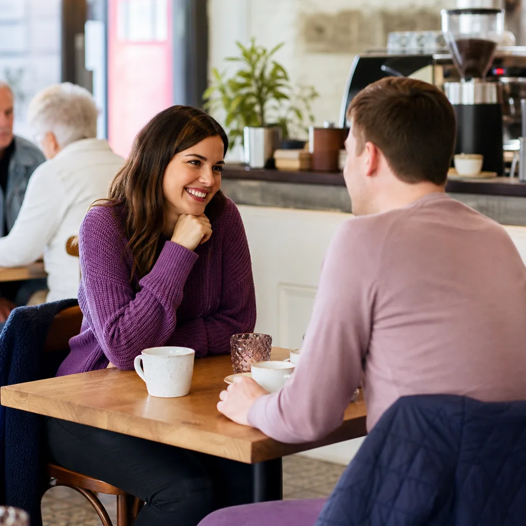 Coffee and traybakes set out for a casual date in Omagh
